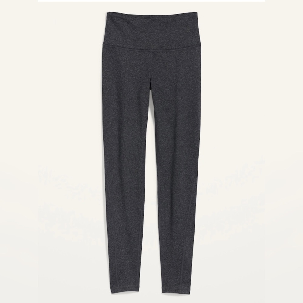 NWT • Old Navy Active High-Rise Go-Dry CozeCore Elevate Gray Leggings • Small 💚